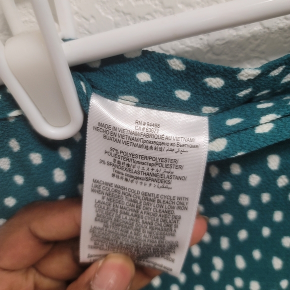 BCBGeneration Polka Dot Frill Wrap Skirt Size Medium - Picture 10 of 11